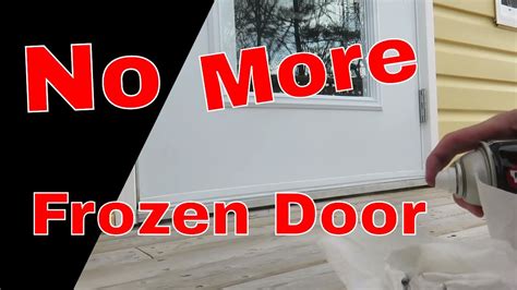 what to keep metal house door from freezing|freezing doors during winter.